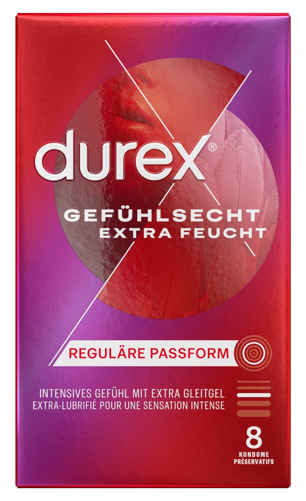 Prezervatyvai Durex Gefühlsecht, 8 vnt