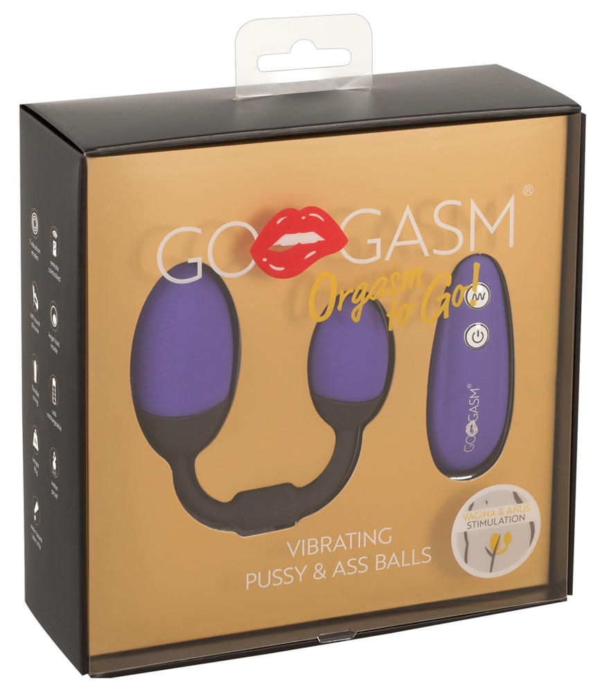 GoGasm vaginaliniai ir analiniai rutuliai Vibrating Pussy & Ass Balls