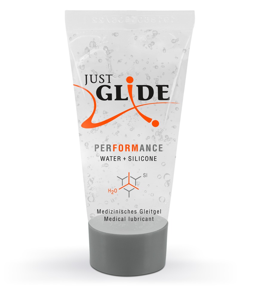 Lubrikantas Just Glide Performance Water + Silicone, 20ml