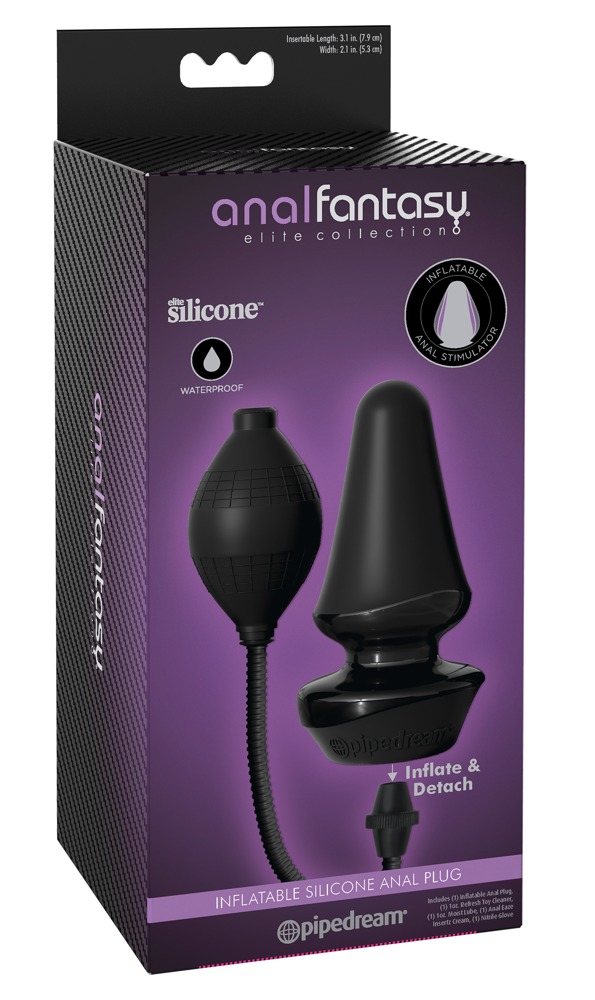 Pripučiamas analinis kaištis Anal Fantasy, juodas