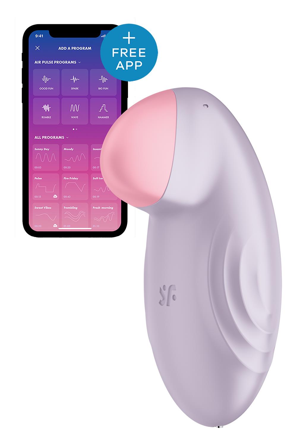 Vibratorius Satisfyer Tropic Tip, violetinis