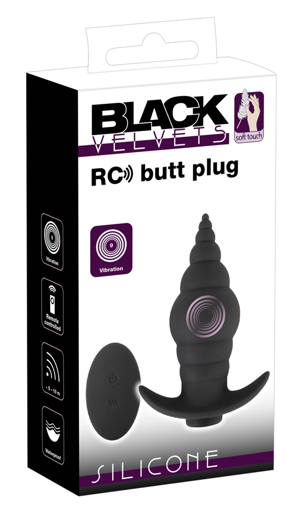 Vibruojantis analinis kaištis RC Butt Plug