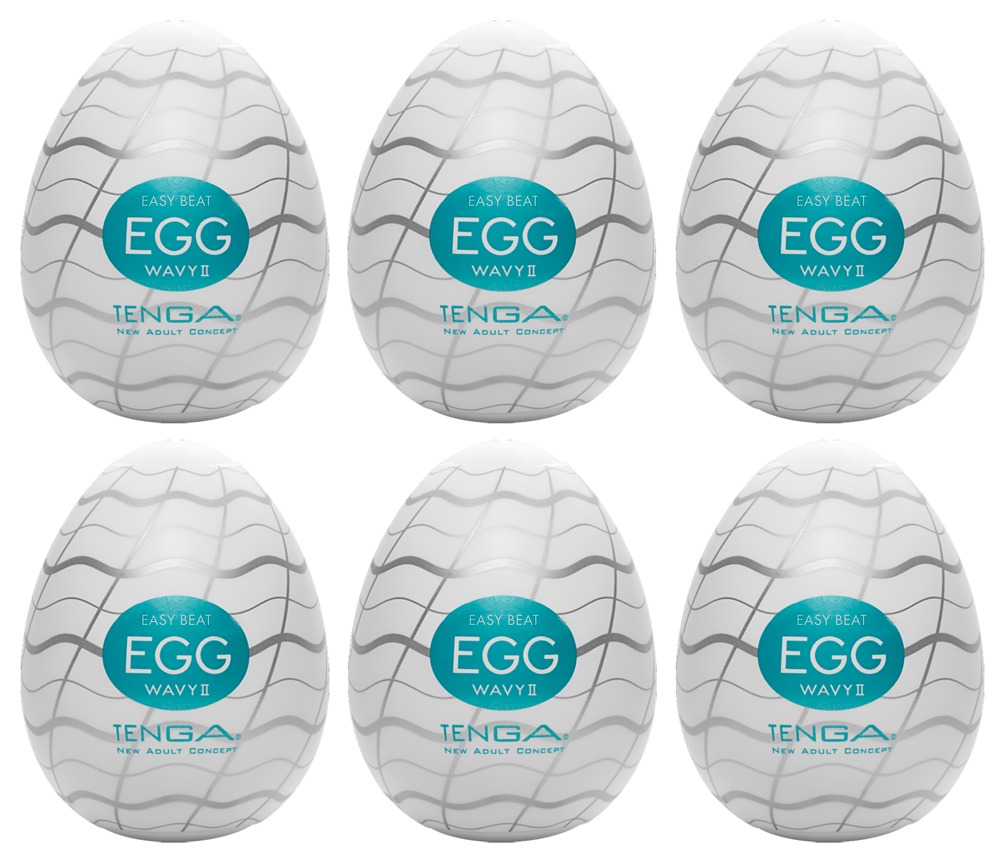 Tenga Egg Wavy II masturbatorių rinkinys 6 vnt.