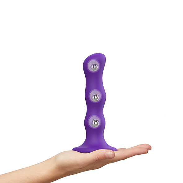 Varpos imitatorius Strap-On-Me Dildo Geisha Ball XL, violetinis