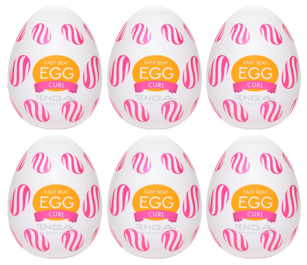 Tenga Egg Wonder Curl masturbatorių rinkinys 6 vnt.