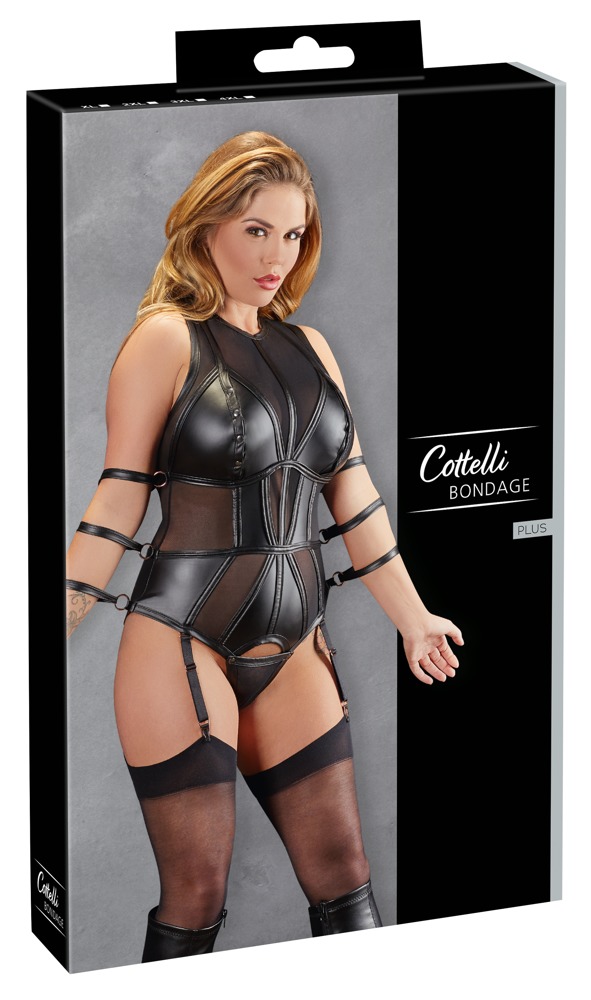 Seksualus bodis su dirželiais Cottelli Collection 4XL, juodas