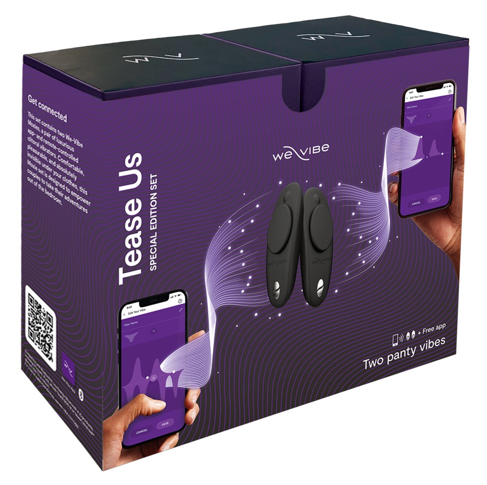 Vibratorius We-Vibe Tease Us Moxie+ and Moxie+, juodas