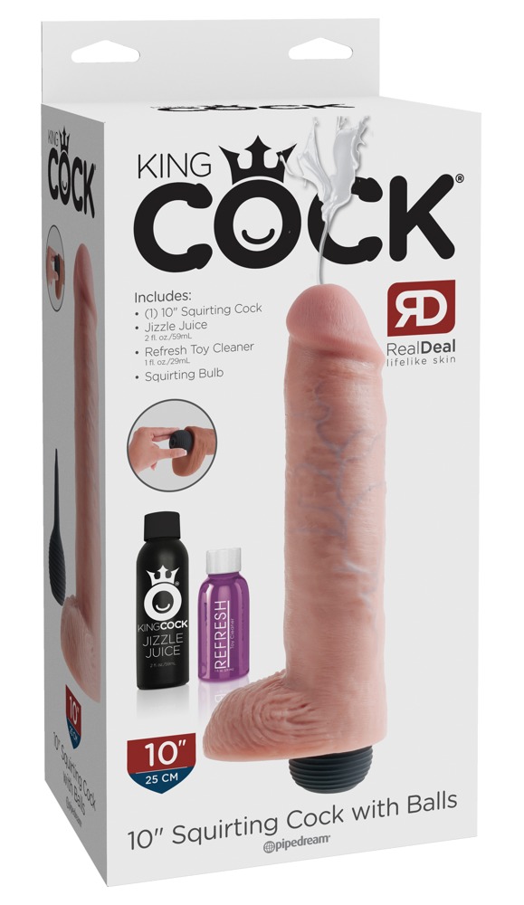 Kc 10" squirting cock with bal