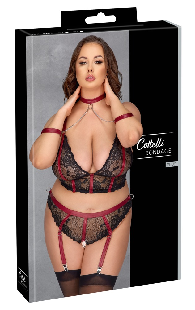 Seksualus apatinių komplektas Cottelli, 2XL, 2XL