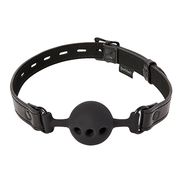 Burnos kaištis Sportsheets Saffron Ball Gag, juodas