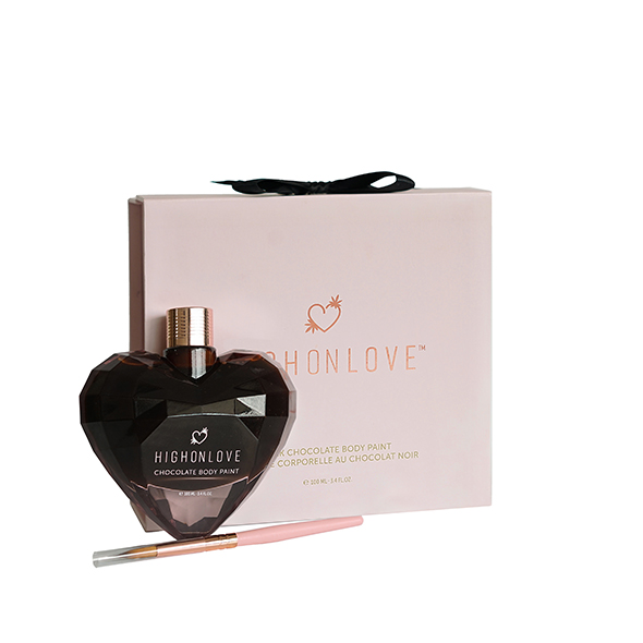 Kūno dažai juodas šokoladas Highonlove, 100 ml