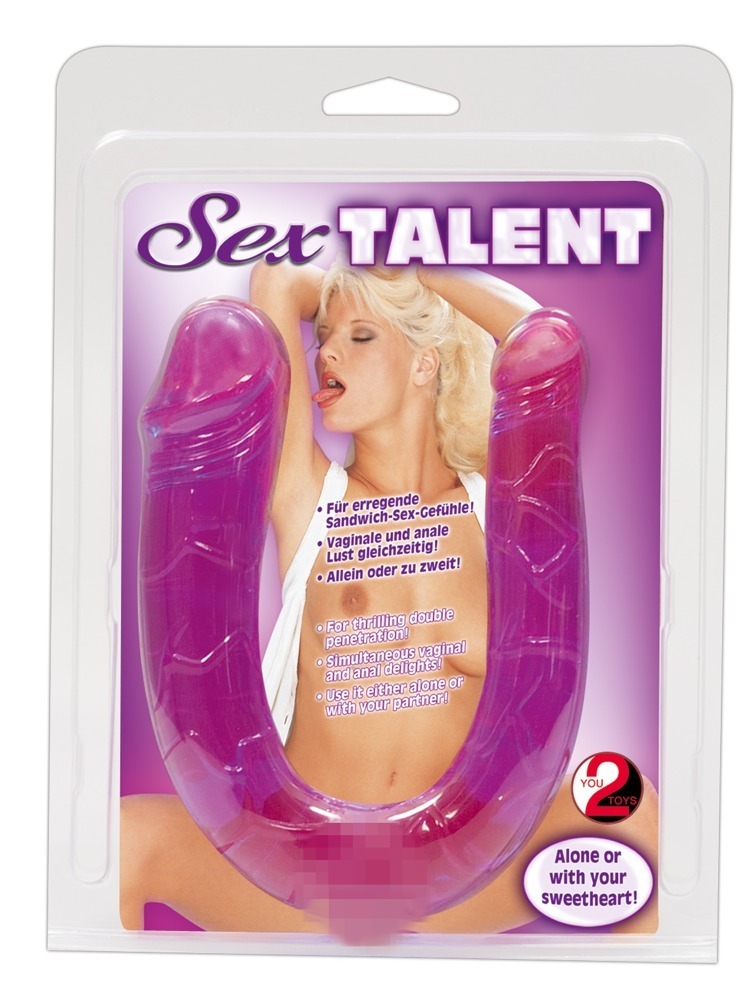 Dvigubas falo imitatorius Sex Talent You2Toys, violetinis