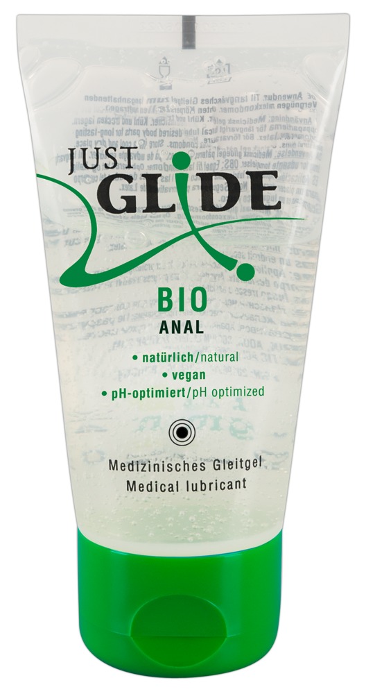 Analinis vandens pagrindo lubrikantas Just Glide Bio Anal, 50 ml