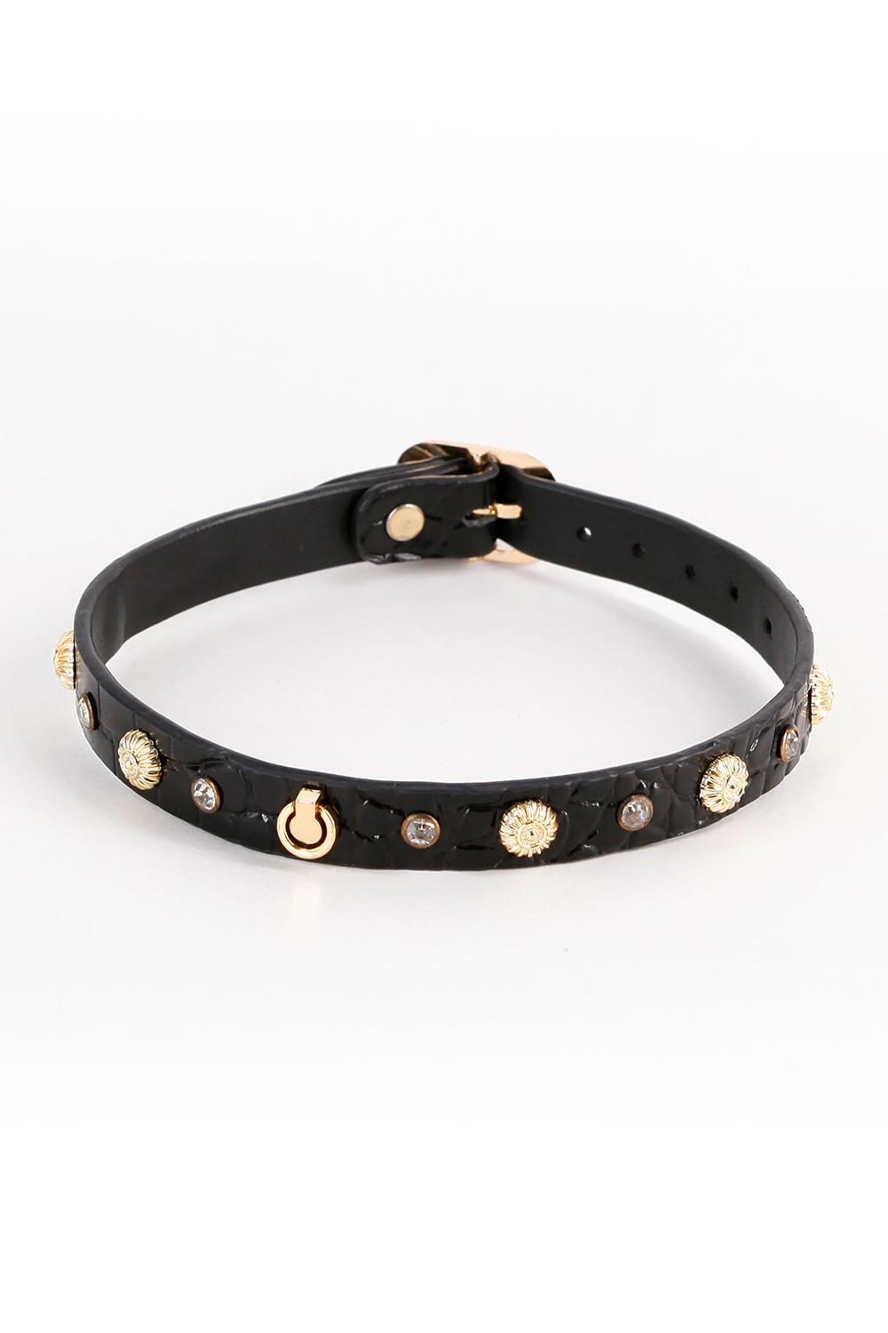 FETISH & FASHION ALINA COLLAR BLACK