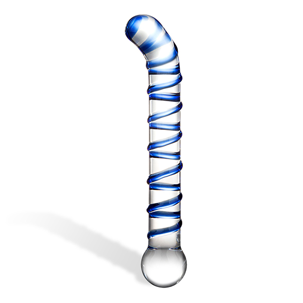 Dildo Swirly G-Spot Glass