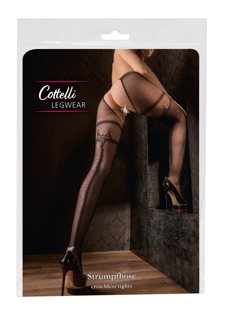 Seksualios pėdkelnės Cottelli Legwear, juodos, XXL