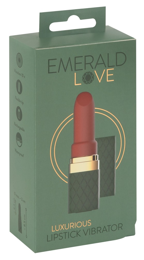 Vibratorius Emerald Love Luxurious Lipstick Vibrator