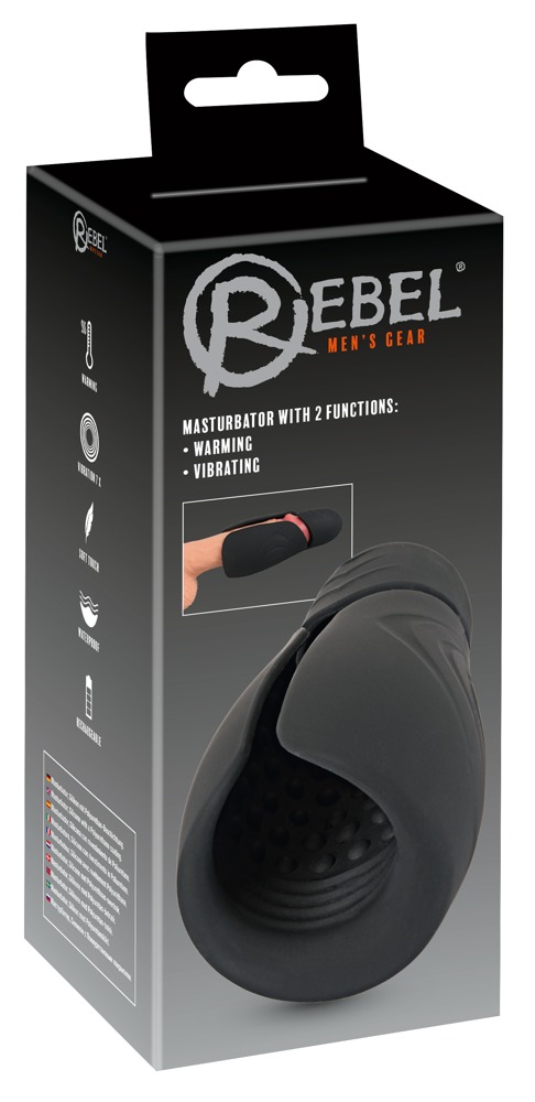 Rebel Masturbator 2 šildantis ir vibruojantis stimuliatorius