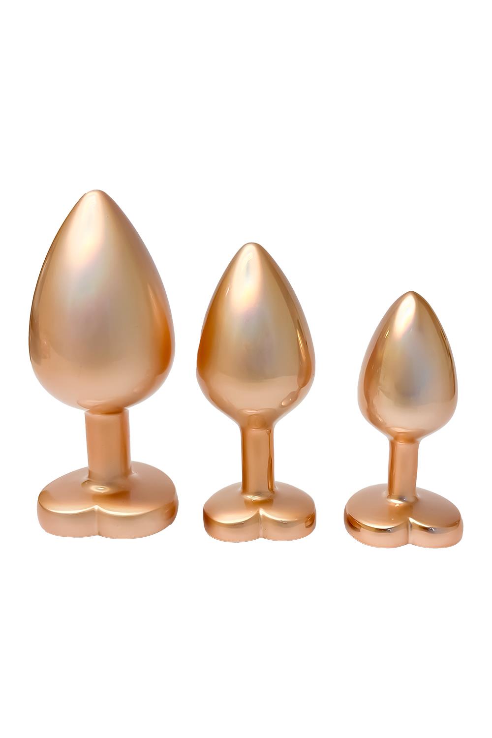 GLEAMING LOVE PEARL GOLD PLUG SET