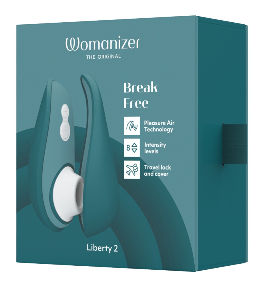 Vibratorius Womanizer air pulsator Liberty 2 Dark Petrol, žalias