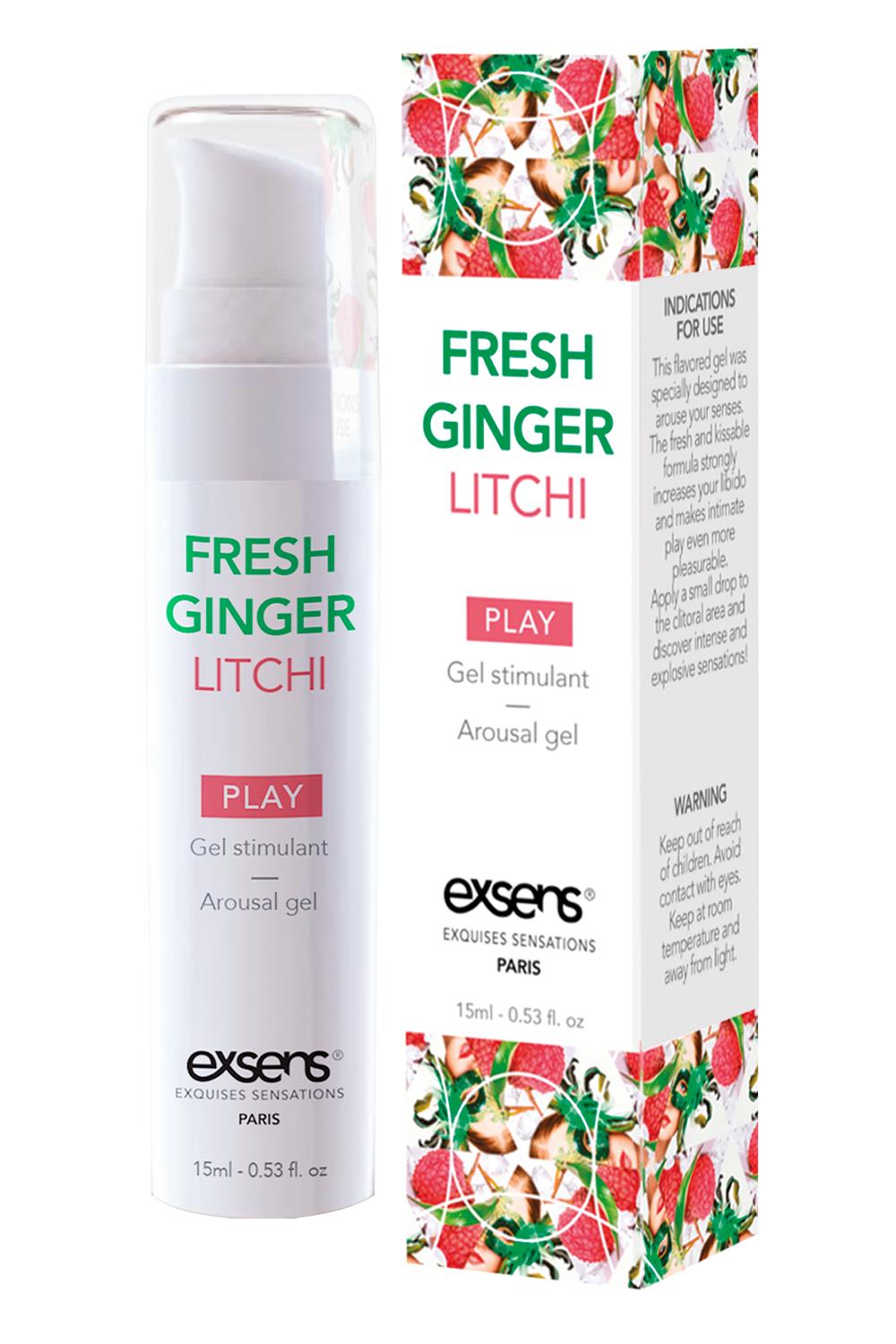 EXSENS AROUSAL GEL FRESH GINGER LITCHI 15ML