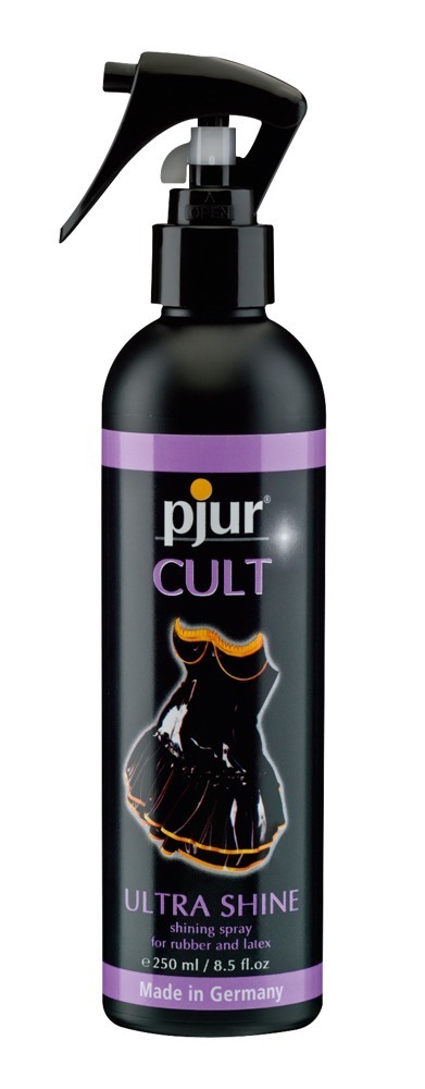 Lateksui blizgesį suteikiantis purškiklis Pjur Cult Ultra Shine, 250 ml