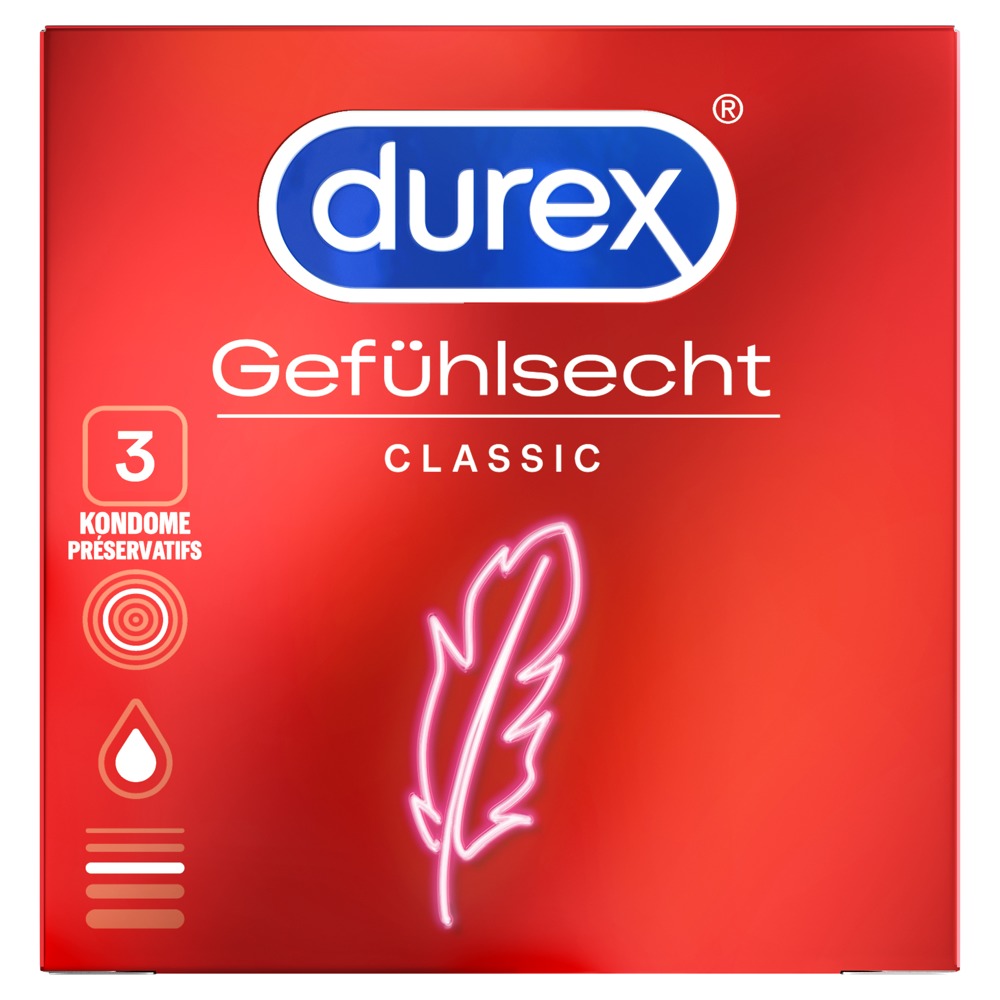 Prezervatyvai Durex Sensitive, 3 vnt.