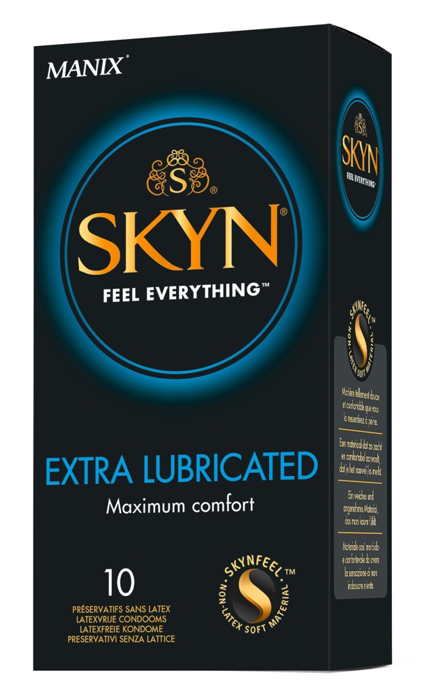 Prezervatyvai Manix Skyn Extra Lubricated, 10 vnt.