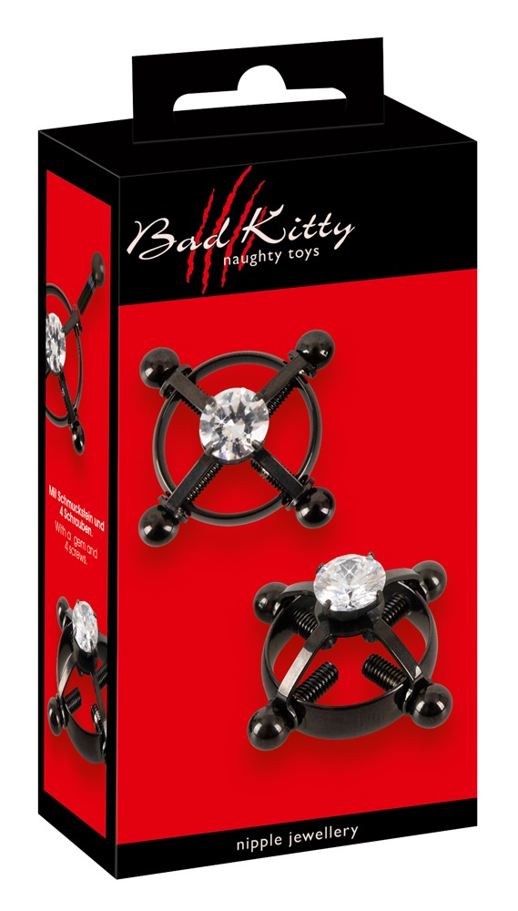 Spenelių spaustukai Bad Kitty Nipple Jewellery