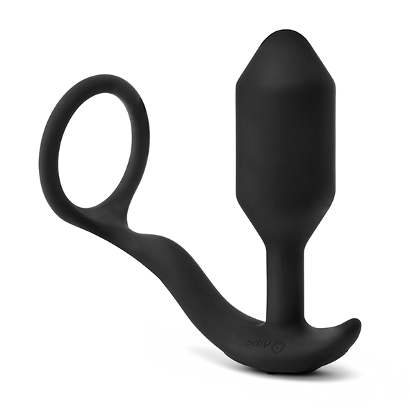 Analinis kištukas B-Vibe Vibrating Snug and Tug, juodas