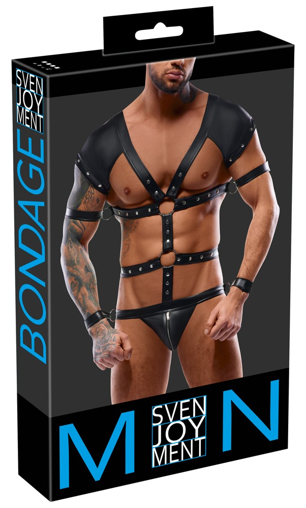 Kūno diržas Harness Body XL, juodas, XL