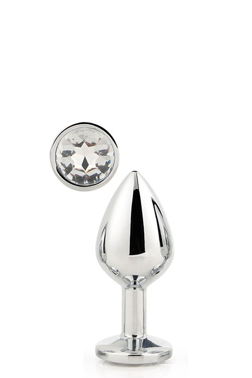 Gleaming love silver plug small