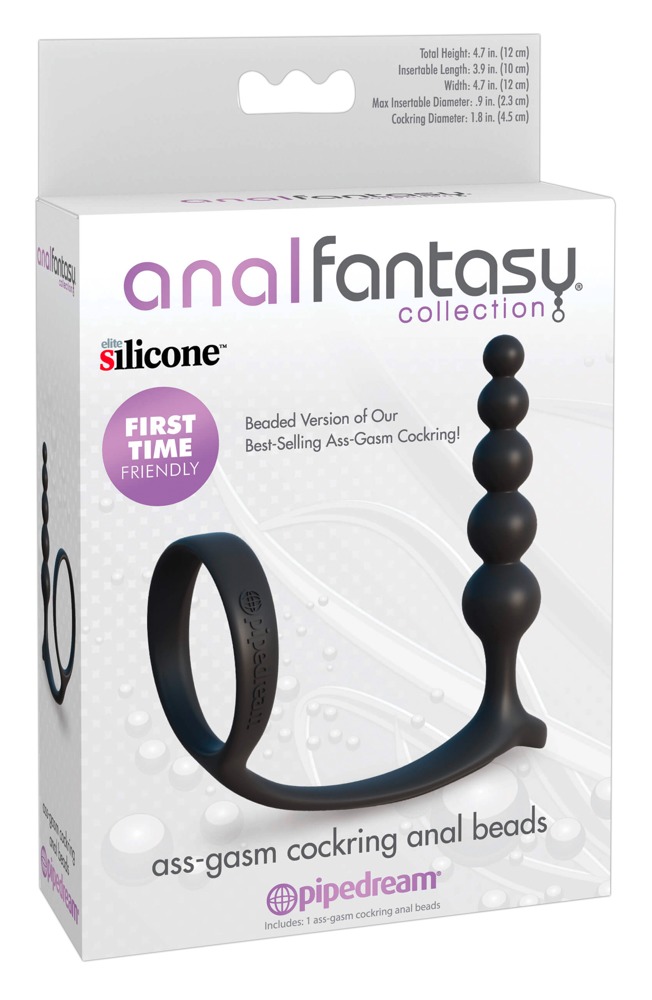 Analinis stimuliatorius Ass-gasm cockring anal beads