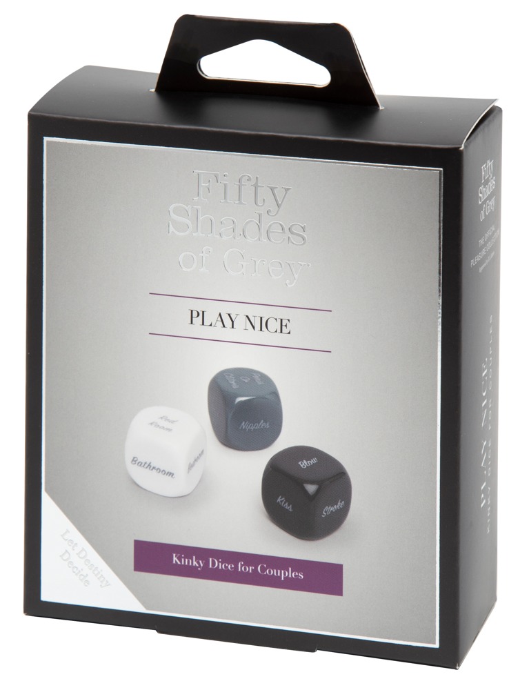 Fifty Shades of Grey kauliukai Play Nice Kinky Dice for Couples