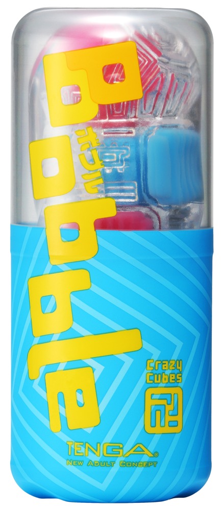 Tenga Bobble Crazy Cubes masturbatorius.