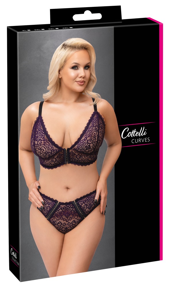 Cottelli Curves apatinių komplektas, violetinis, 3XL, 3XL