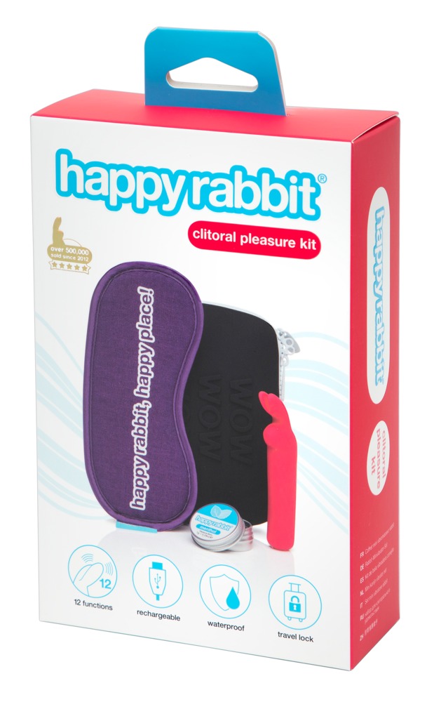 Sekso prekių rinkinys Happy Rabit Clitoral Pleasure Kit, 4 dalių