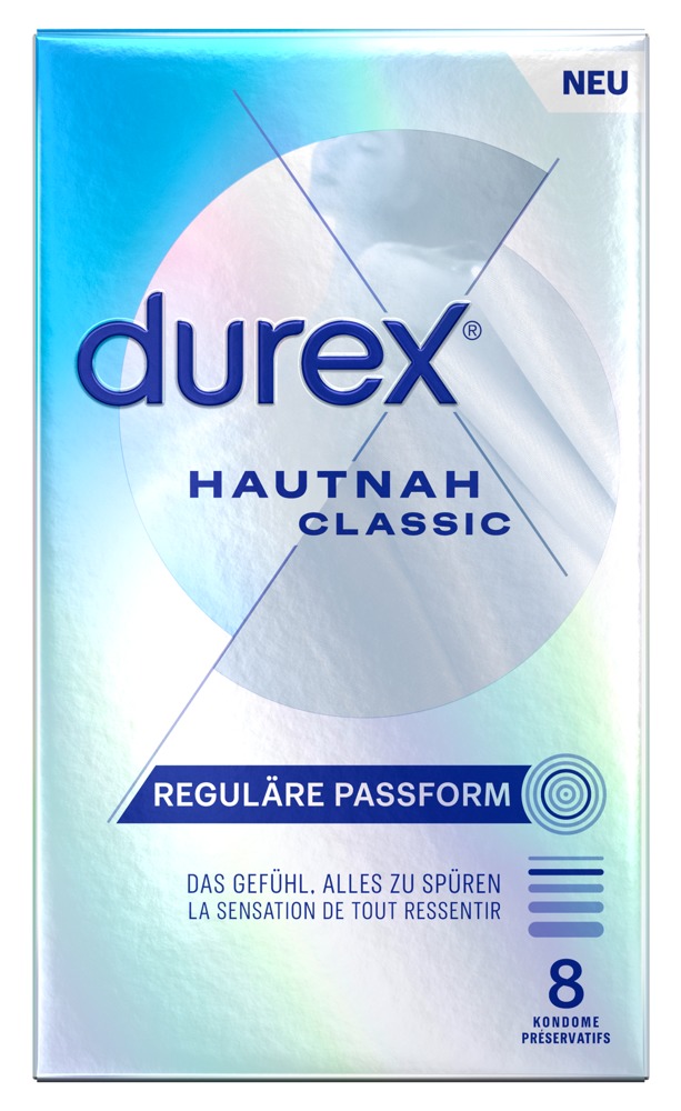 Prezervatyvai Durex Hautnah Classic, 8 vnt