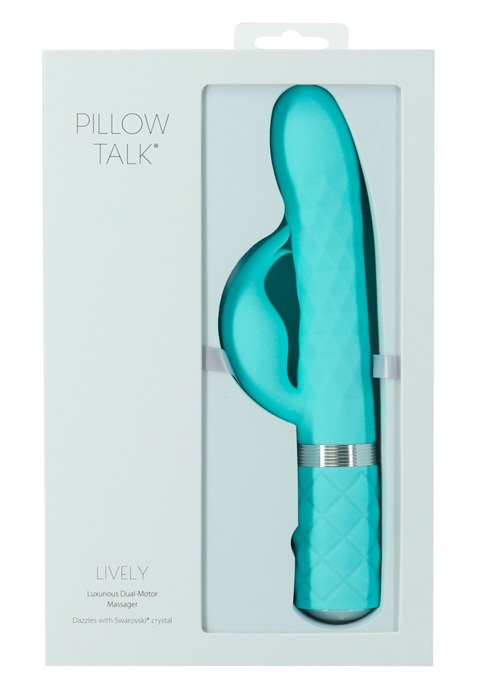 Vibratorius Pillow Talk Lively, mėlynas