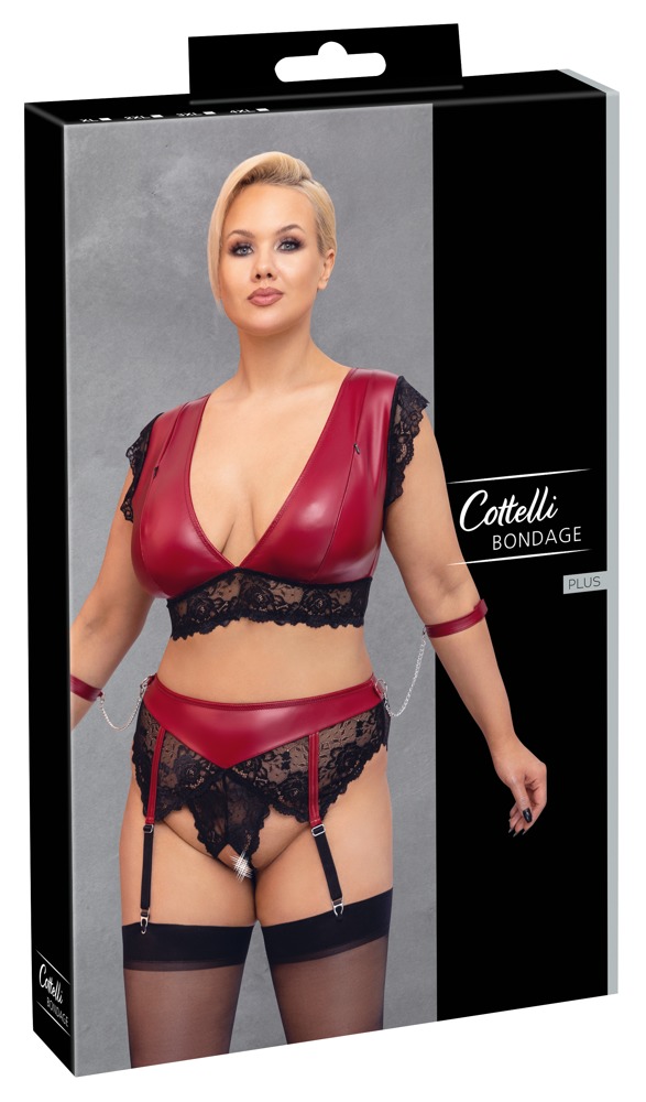 Cottelli Bondage seksualus komplektas, raudonas, 4XL, 4XL