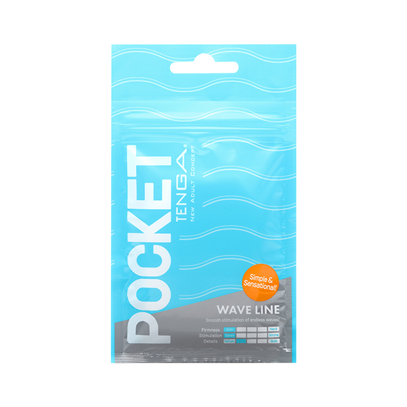 Tenga Pocket Stroker wave line masturbatorius