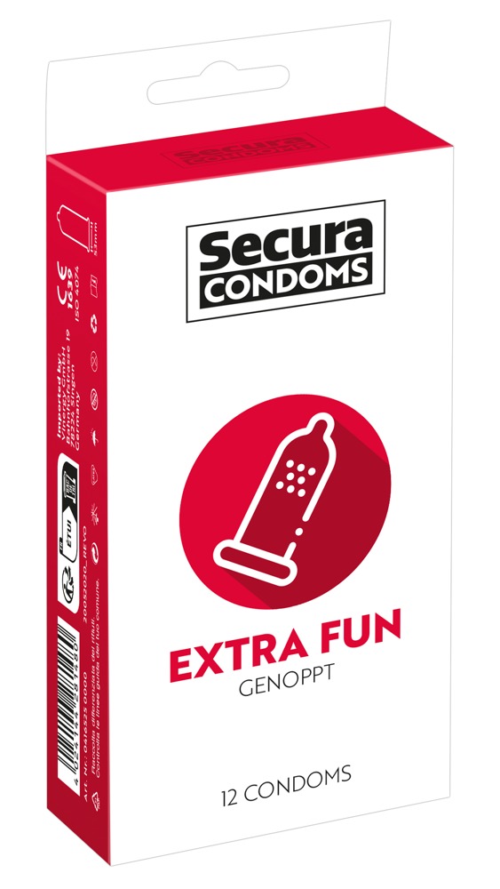 Prezervatyvai Extra Fun Secura, 12 vnt.