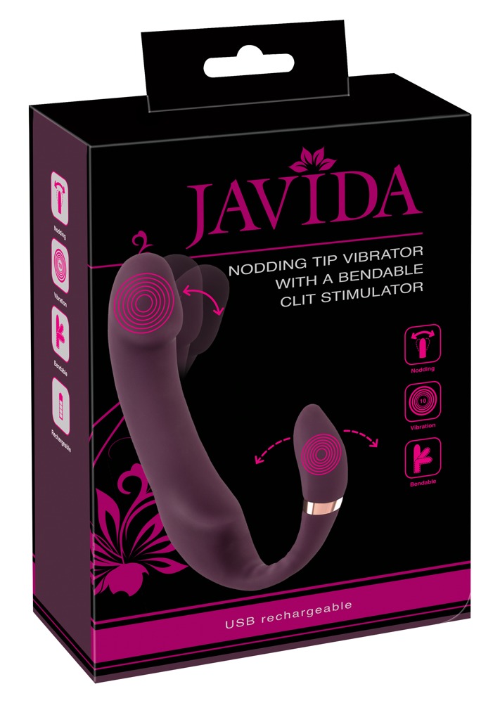 Vibratorius Javida Nodding Tip Vibrator with Bendable Clit Stimulation