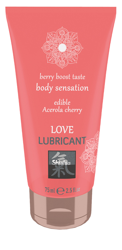 Lubrikantas Love Edible Acerola Cherry Shiatsu, 75ml