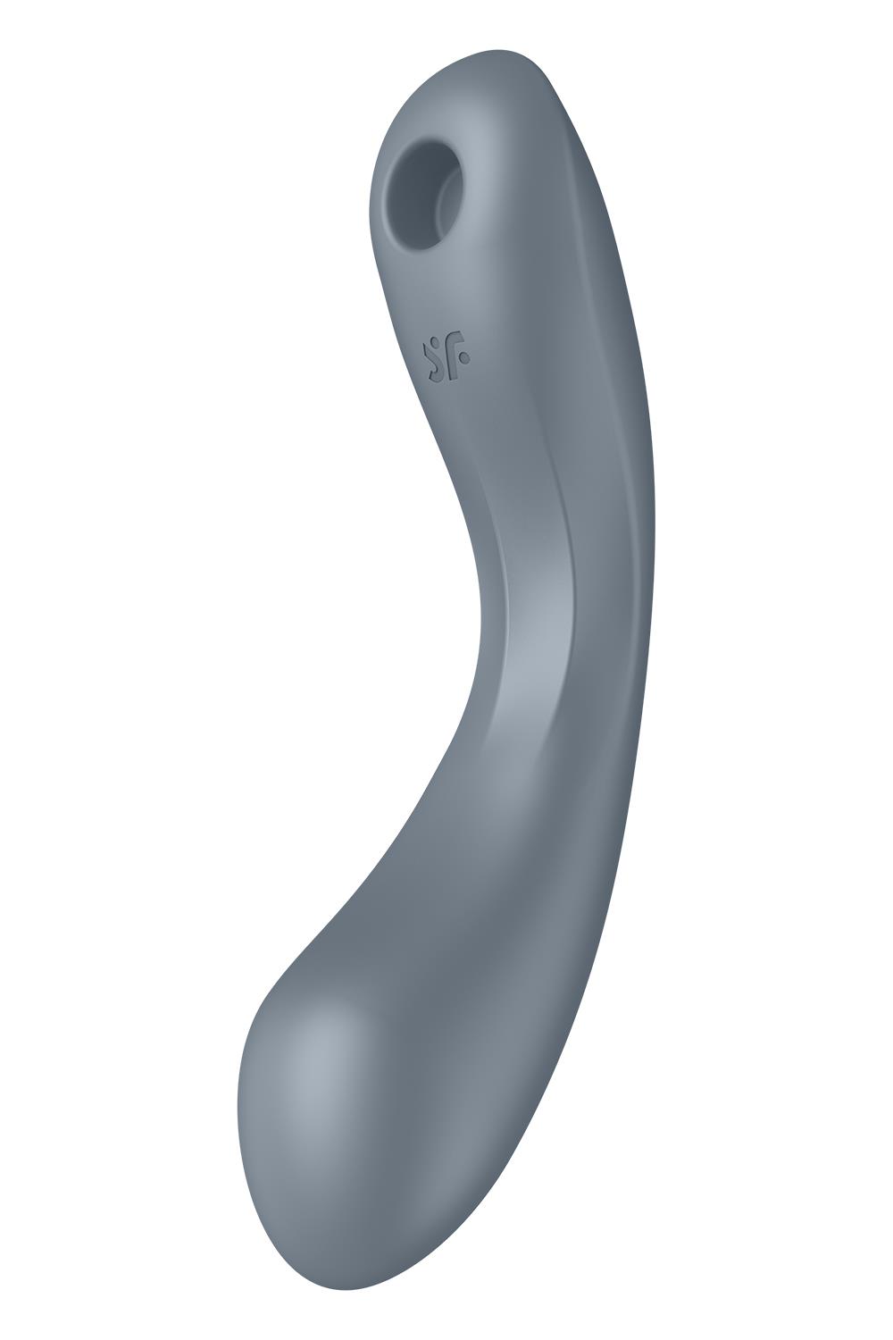 3-in-1 vibrator - SATISFYER CURVY TRINITY 1 BLUEGREY
