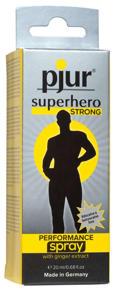 Ejakuliacijos nutolinimo priemonė Pjur Superhero Strong Performance Spray, 20 ml