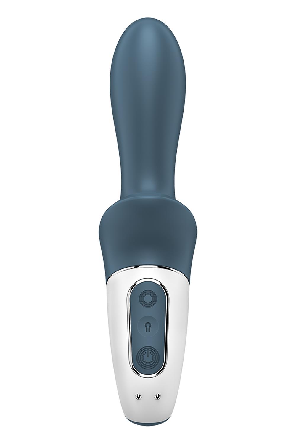 Inflatable anal vibrator - SATISFYER AIR PUMP BOOTY 2 DARK GREY