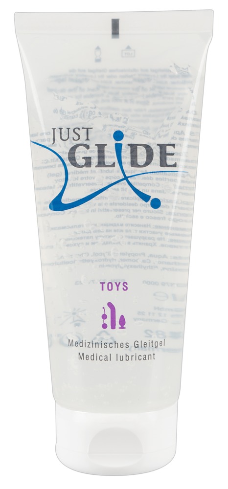 Vandens pagrindo gelis Just Glide Toy Lube, 200 ml