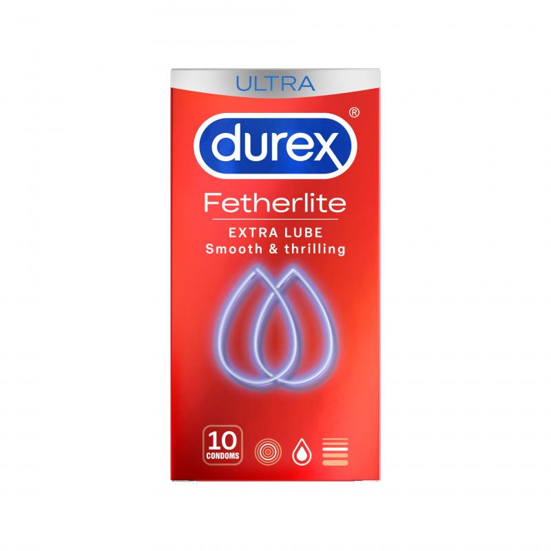 Prezervatyvai Durex Thin Feel Extra Lube, 10 vnt.