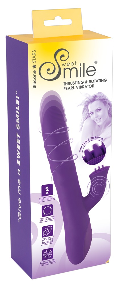 Rotating Rechargeable Vibrator + Back and forth Smile